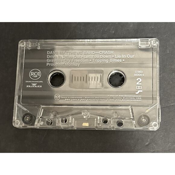 Dave Matthews Band Crash 1996 Original Cassette Tape RCA Insert Crash Into Me - Picture 6 of 7